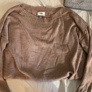 Brown basic long sweater